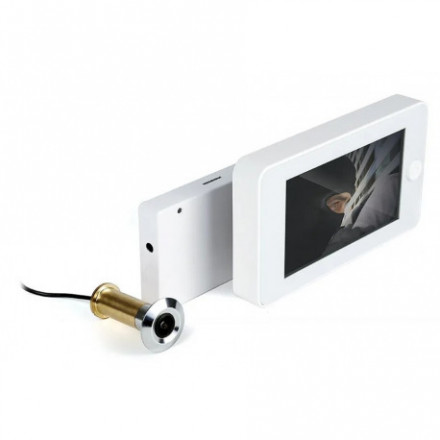 Wi-Fi видеоглазок дверной "iHome-GLAZ-М-White" Wi-Fi видеоглазок дверной "iHome-GLAZ-М-White"