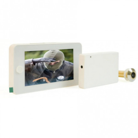 Wi-Fi видеоглазок дверной "iHome-GLAZ-М-White" Wi-Fi видеоглазок дверной "iHome-GLAZ-М-White"